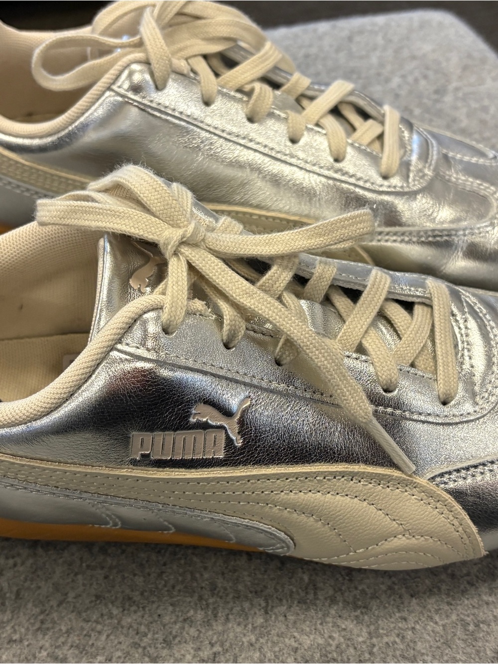 Puma Silver Speedcat Sneakers brand new